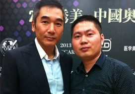 广州银河与明星合影